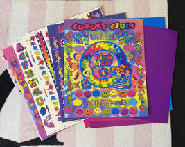 Vintage Lisa Frank Glamour Groovy Girls Scrap Pack Scrapbook Cutouts &amp; Pages Set - £31.59 GBP
