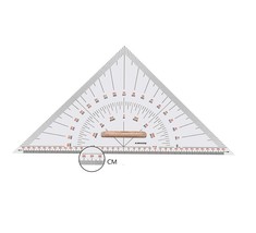 Isomars Universal Nautical Protractor 10&quot; Protractor Clear Transparent Acrylic - £30.59 GBP+