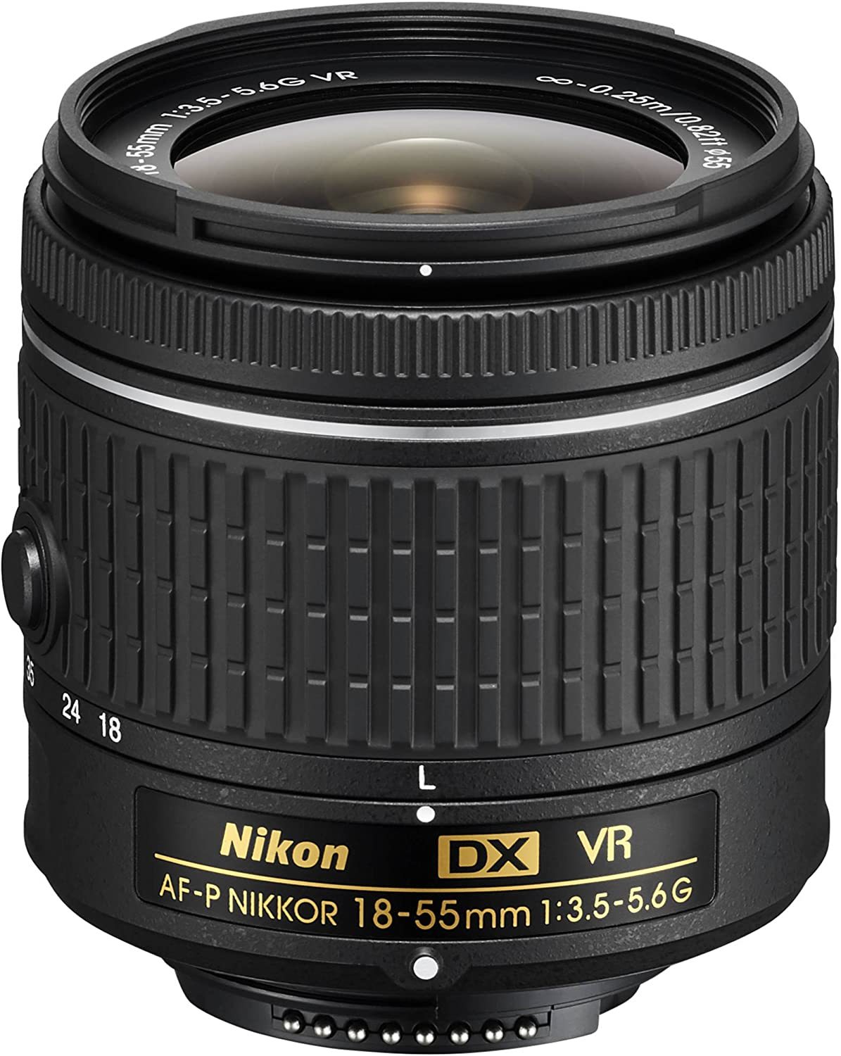 Primary image for Zoom-Nikkor Nikon 18-55Mm F/3.5-5.6G Vr Af-P Dx Lens (Refurbished).