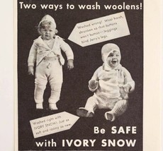 1934 Ivory Snow Laundry Detergen Advertisement Ephemera  - £15.79 GBP
