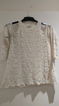 Womens Hollister Size S Polyester Beige Top - £9.95 GBP