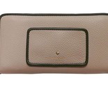 Kate Spade Neda beige pebbled leather ZipAround Wallet NWT WLRU4985 $189... - £42.22 GBP