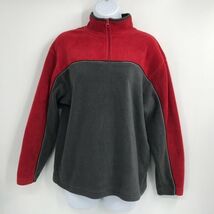 Sonoma Women's Red Black 1/4 Zip Full Sleeve Pullover Jacket Size M 10/12 - $19.99