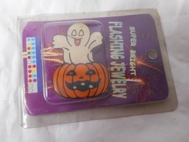 Super Bright Jewelry  Flashing Halloween Ghost Pumpkin Pin (non-working) - £4.74 GBP
