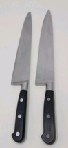 2 VTG Sabatier Chef Kitchen Cooking Knife Lot France Stainless Steel 8&quot; - $29.02
