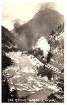 RPPC Postcard Along Line Canadian Pacific Railroad Kicking Horse Canyon Canada - £7.01 GBP