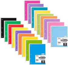 Mead Spiral Notebook, Pack of 18 Colors, 1 Subject College Ruled Spiral ... - £35.38 GBP