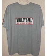 NEW MENS VOLLEYBALL &quot;Just an excuse to tailgate!&quot; GRAY NOVELTY T-SHIRT  ... - £14.11 GBP