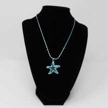 Blue Chain &amp; Starfish Necklace - New - £10.39 GBP