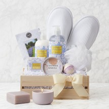 Spa Getaway: Lavender Chamomile Spa Gift Basket - $188.63