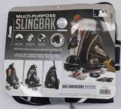 Franklin Sports NEW MLB Slingbak Multipurpose Bag Black Gray with Bat Storage - £15.19 GBP