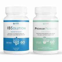Super Naturals IBSolution Gut Health and Premium Probiotics Bundle - £28.02 GBP