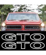 2-Decals Pair GTO Pontiac Vinyl Decal Sticker UV &amp; Water Proof Gift Souv... - $9.79