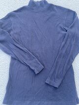 Liz Claiborne Turtleneck Sweater Long Sleeve Pullover Navy Blue Womens M... - $214.25 MXN