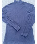 Liz Claiborne Turtleneck Sweater Long Sleeve Pullover Navy Blue Womens M... - €10,03 EUR