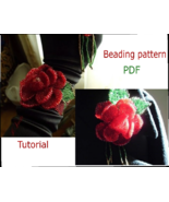 Beading pattern PDF. Bracelet and brooch Roses. Digital tutorial PDF - $13.10 CAD
