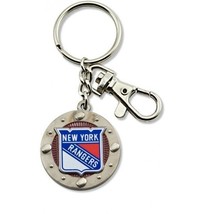 NEW YORK RANGERS IMPACT KEYCHAIN NEW &amp; OFFICIALLY LICENSED - £6.87 GBP