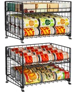 2-Pack Stackable Rack Organizer, Storage For Kitchen Pantry Cabinet, Hol... - $58.75 CAD