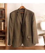 Vintage Ralph Lauren Wool HoundsTooth Sport Coat Plum Green Brown LRL 2XL - $716.20 MXN