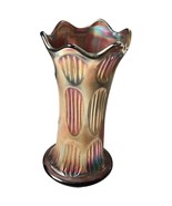 Antique Vintage Fenton Carnival Glass Vase Diamond and Rib Flared Rim 19... - $761.58 MXN