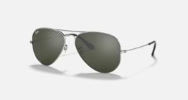 RAY-BAN Aviator Mirror Sunglasses RB3025 W3277 Polished Silver W/ Silver Lens - $118.79