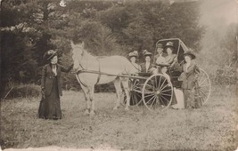 Horse Drawn Wagon RPPC Shamoken Pennsylvania   Ladies Postcard N33 - £14.52 GBP