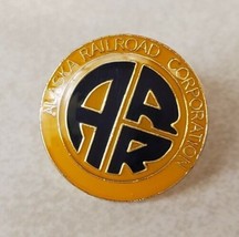 Alaska Railroad Corporation Round Metal Lapel Hat Pin Pinchback - $19.60