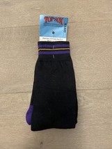NWT TOPSOX LSU Tigers Black &amp; Purple Crew Socks Size 9-11 Geaux Tigers - $9.99