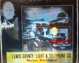 Magic Lantern Glass Slide Western Electric Lewis County Light &amp; Telephon... - $45.40
