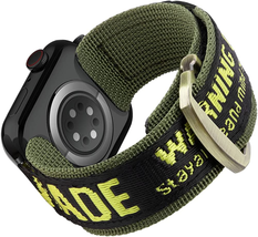 Rugged Apple Watch Band Nylon Strap Woven Loop iWatch Ultra SE 8/7/Se/6/5/4/3/2/ - £14.70 GBP+
