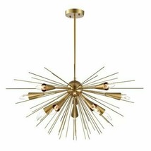 10 Arm Brass Urchin Sputnik Chandelier Highly recommend Home décor lighting - £133.37 GBP