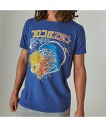 Lucky Brand Journey Escape Short Sleeve Concert Graphic Band Tee Blue De... - $34.19 CAD