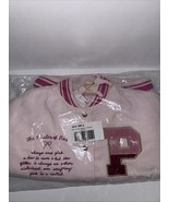Brand New PINK x LoveShackFancy Reissued Boyfriend Varsity Jacket Size S... - €339,87 EUR