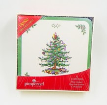 Spode Christmas Tree Cork Coasters Pimpernel - $19.99