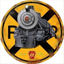 PENNSYLVANIA Railroad K-4 Iron Horse Crossing Tin Sign  / Vintage Rustic... - £35.35 GBP