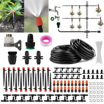 Drip Irrigation System Kit 115Ft Garden Irrigation System With Quick Ada... - $38.98