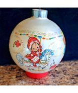 1983 Hallmark Betsey Clark Christmas Glass Ornament 11th in Series 3.25&quot;... - £6.25 GBP