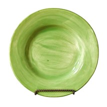 Pottery Barn Sausalito Large Green Dinner Plate 12 3/8 Inch Discontinued - $12.49