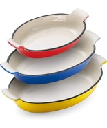 Klee Enameled Cast Iron Casserole Dish Set--Set of 3 - £39.31 GBP