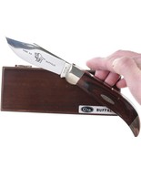 Large 1970&#39;s Case Buffalo knife in wood presentation box - $340.56