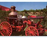 Horse-Drawn Fire Engine Grants Farm St Louis  Missouri MO Chrome Postcar... - £2.30 GBP