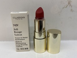 Clarins Joli Rouge Velvet #742V .05 oz NIB NFIS - £8.13 GBP