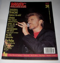 David Bowie Music Collector Magazine Vintage 1991 UK Genesis Level 42 AC... - $39.99