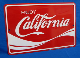 Enjoy CALIFORNIA - *US MADE* Embossed Sign - Man Cave Garage Bar Shop Wa... - $15.75