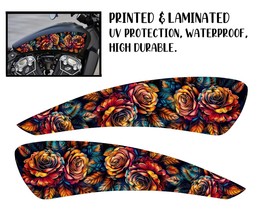 motorcycle tank decal / sticker 2pcs / for indian / gas tank  / flowers 1 - £20.97 GBP