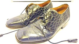 Florsheim Barletta Men Blue Oxford Dress Lace Up Animal Print Shoe Size ... - £36.45 GBP