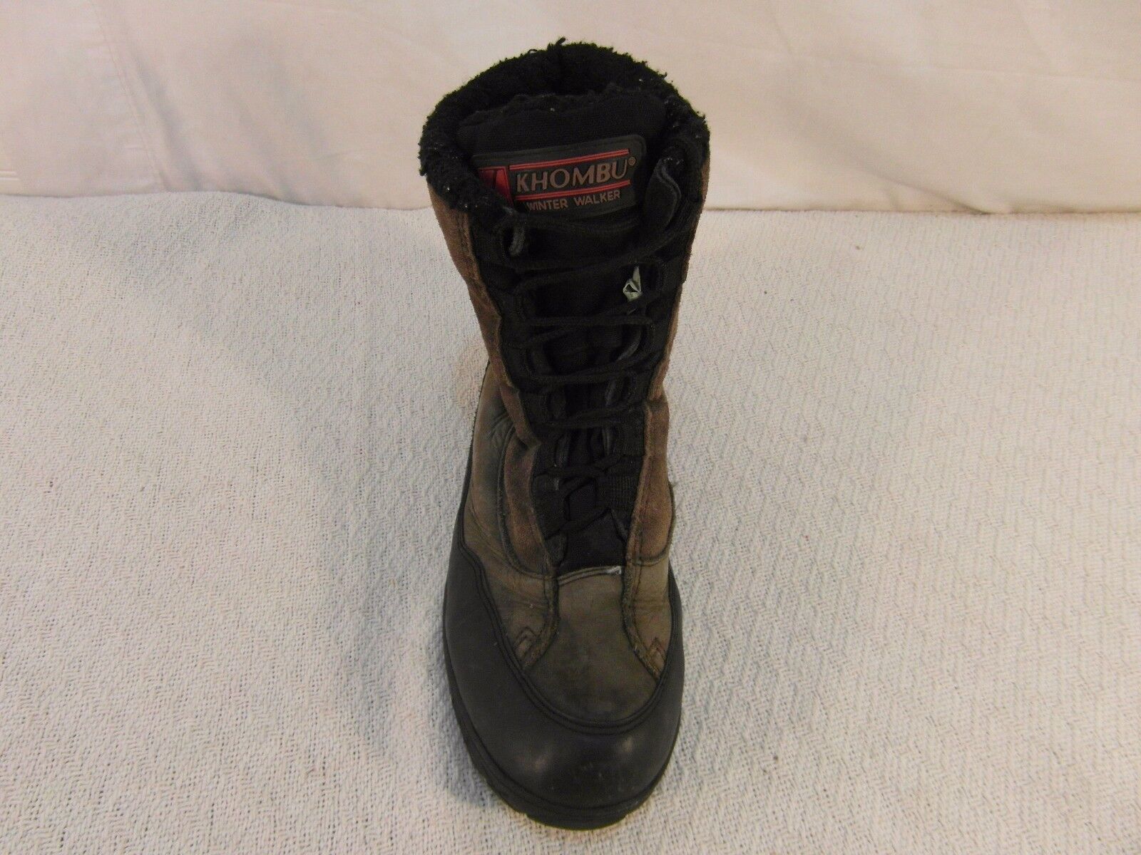 Men&#39;s Khombu Winter Walker Brown Leather Lace Up 12 RIGHT BOOT ONLY 33222 - $14.68