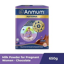 2 Anmum Materna Milk 650g For Pregnant Woman Chocolate Flavor Low Fat NEW&amp;HALAL - £65.17 GBP