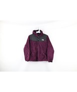 The North Face Girls Size XL Spell Out Hooded Full Zip Fleece Jacket Purple - $39.55