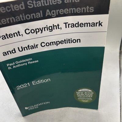 Patent, Copyright, Trademark and Unfair Competition, Selected Statutes 2021 Item image 15
